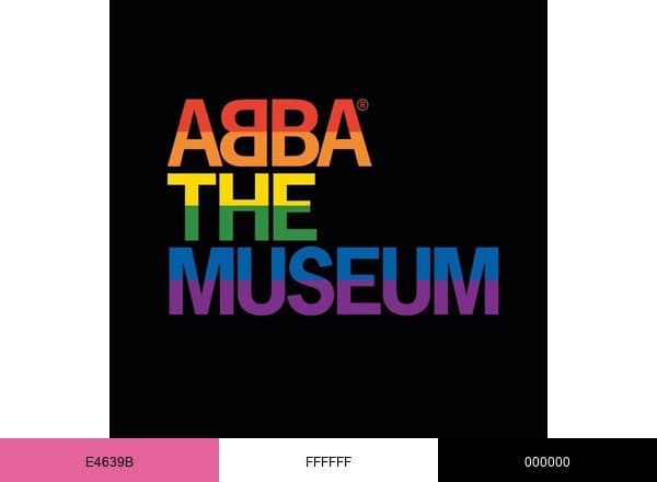ABBA The Museum brand color palette