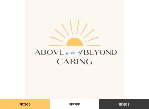 Above and Beyond Caring brand color palette