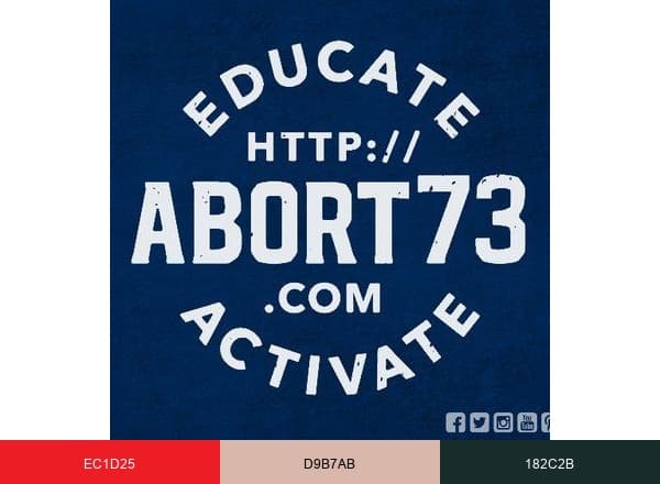 Abort73 brand color palette