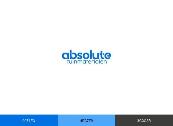 Absolute Tuinmaterialen brand color palette