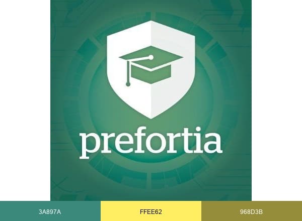 Academia Prefortia brand color palette
