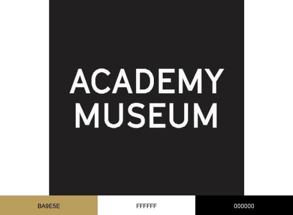 The Academy Museum brand color palette