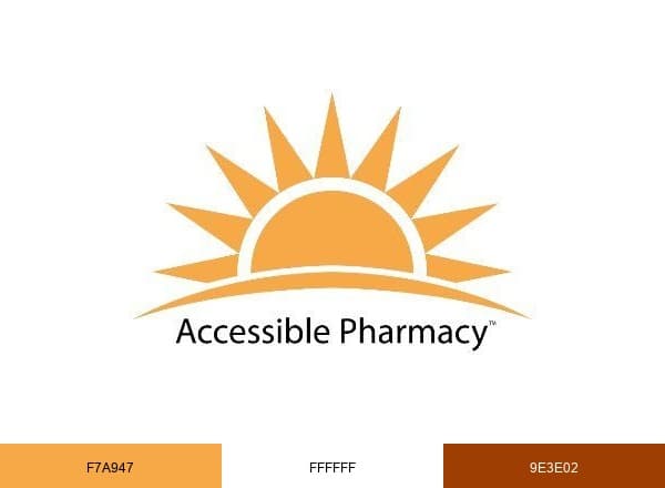 Accessible Pharmacy Services brand color palette