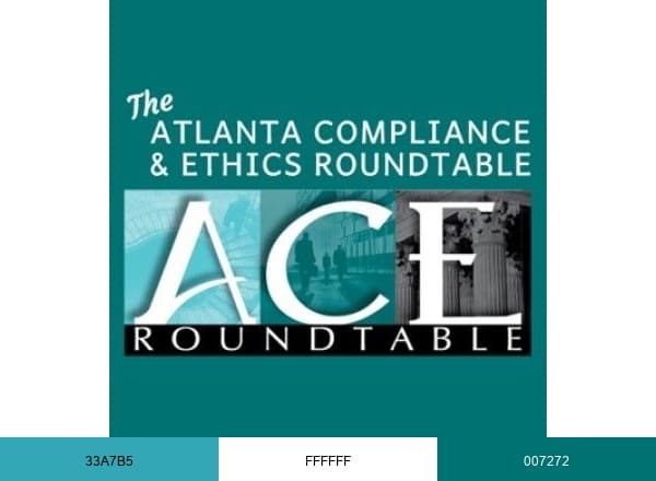 Atlanta Compliance & Ethics Roundtable brand color palette