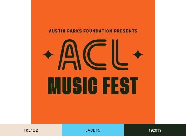 ACL Festival brand color palette