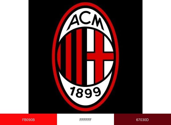 AC Milan brand color palette