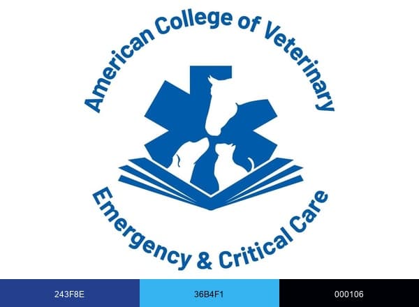 American College of Veterinary Emergency and Critical Care brand color palette