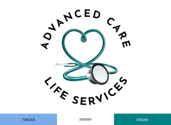 Advanced Care Life Services brand color palette