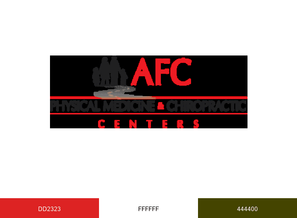 AFC Chiropractic brand color palette