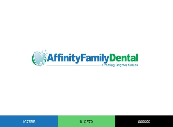 Affinity Family Dental Champaign brand color palette