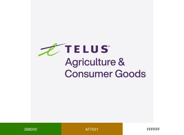 TELUS Agriculture & Consumer Goods brand color palette