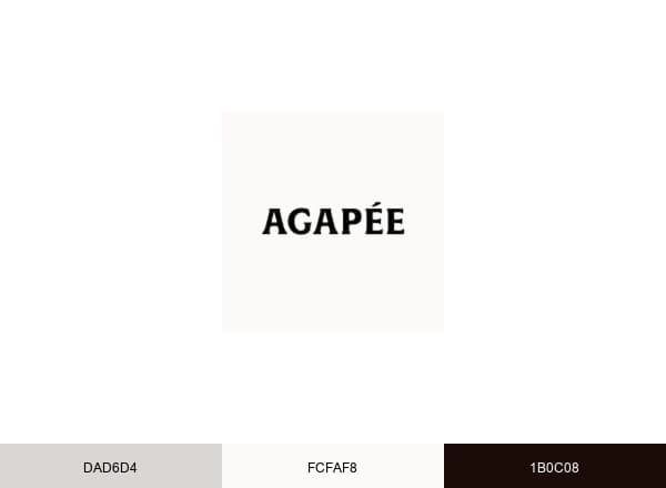 Agapée brand color palette