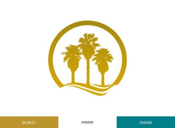 Agua Caliente Casinos brand color palette