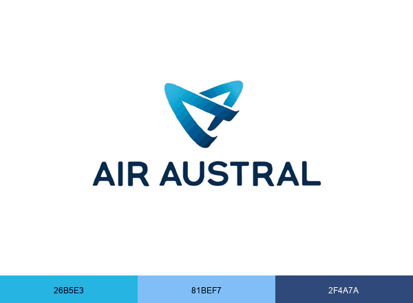 Air Austral brand color palette