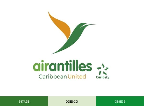 Air Antilles brand color palette