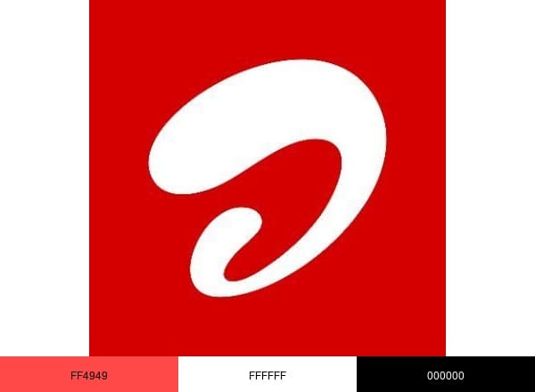 Airtel brand color palette