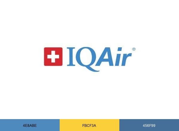 IQAir brand color palette
