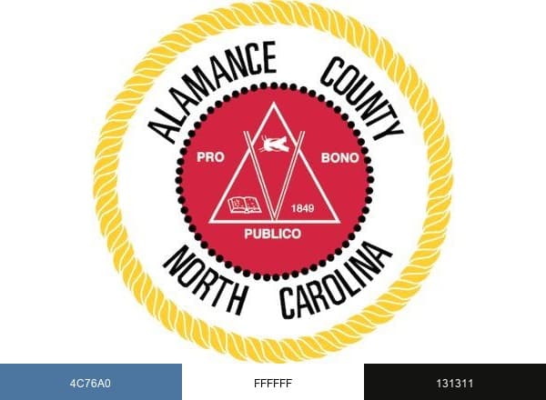 Alamance County brand color palette