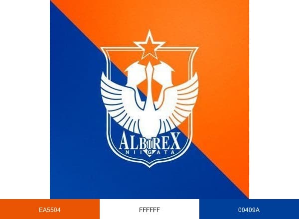 アルビレックス新潟レディース brand color palette