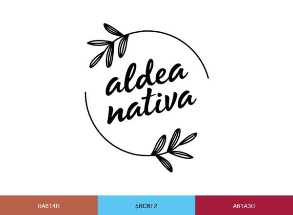 – Aldea Nativa brand color palette