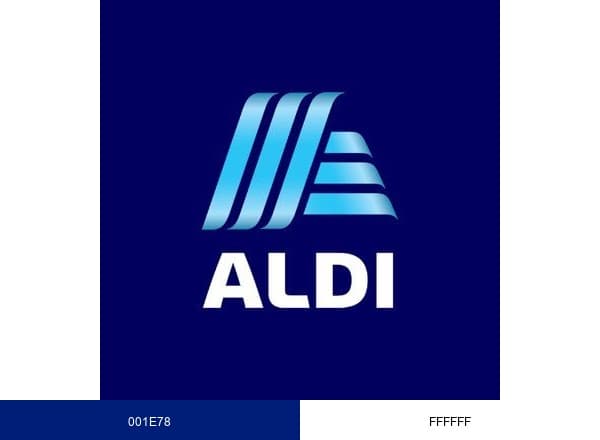 ALDI USA brand color palette