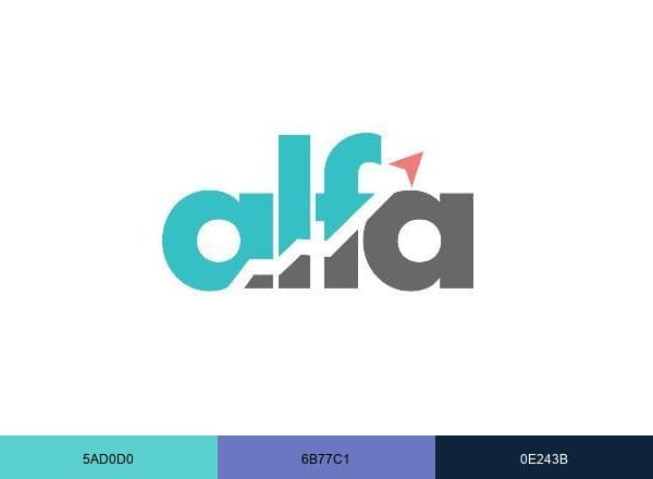 Alfa Education brand color palette
