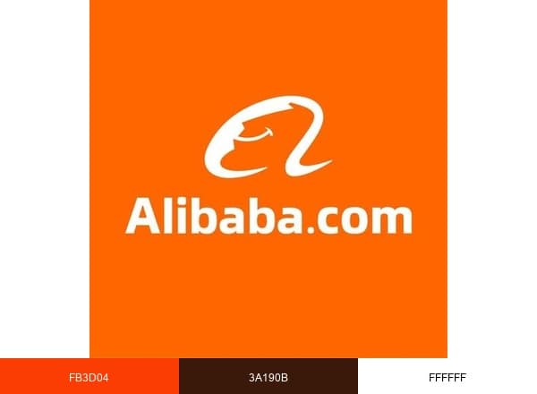 Alibaba.com brand color palette