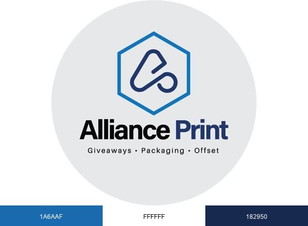 Alliance Print brand color palette