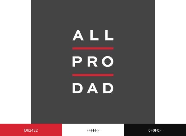 All Pro Dad brand color palette