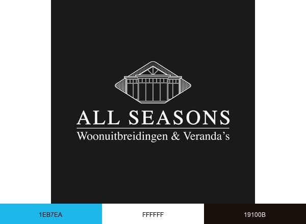 All Seasons Veranda's brand color palette