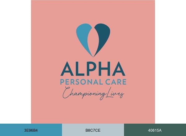 Alpha Personal Care brand color palette