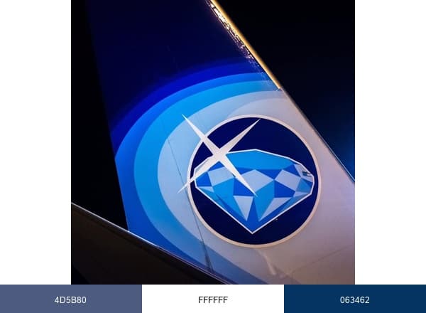 ALROSA Air brand color palette