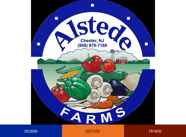Alstede Farms brand color palette