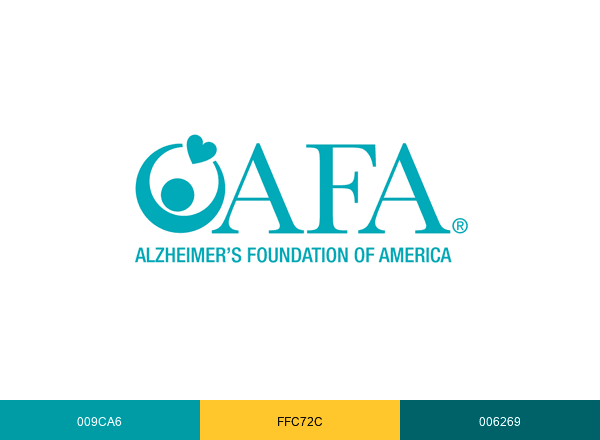 Alzheimer's Foundation of America brand color palette