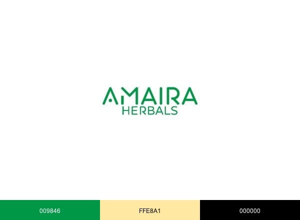 Amaira Herbals brand color palette