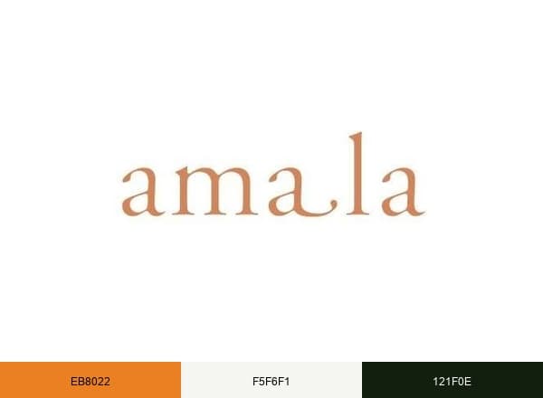 Amala Beauty brand color palette