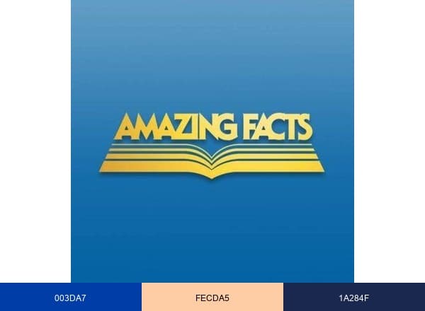 Amazing Facts brand color palette