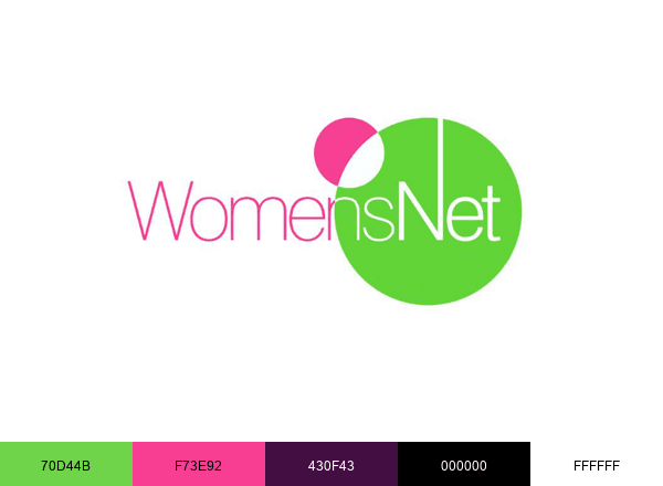 WomensNet brand color palette