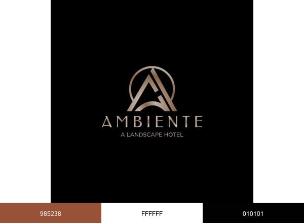 Ambiente A Landscape Hotel brand color palette
