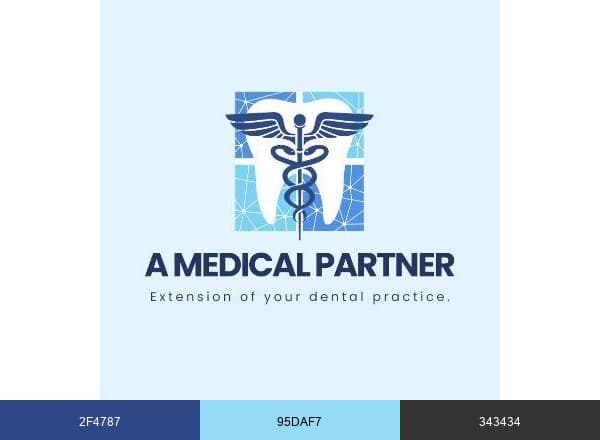 A Medical Partner brand color palette