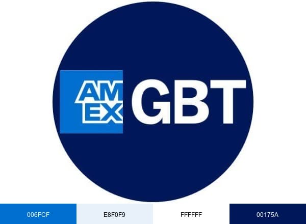 American Express GBT brand color palette