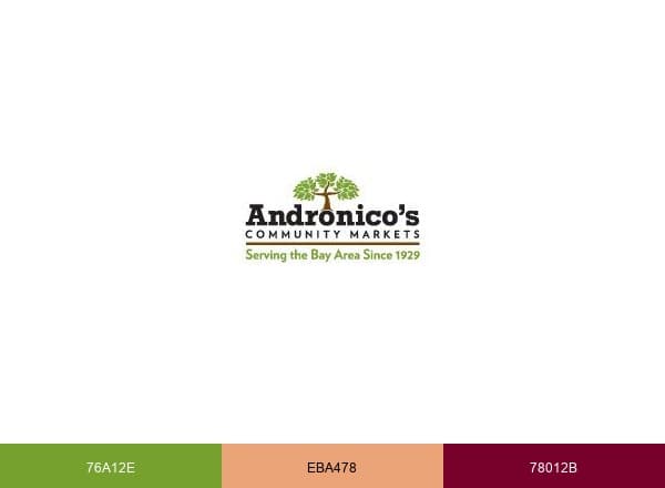 Andronico's Community Markets brand color palette