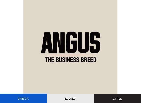 American Angus Association brand color palette
