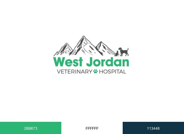 West Jordan Veterinary Hospital brand color palette