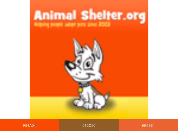 Animal Shelter brand color palette