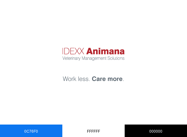 IDEXX Animana brand color palette