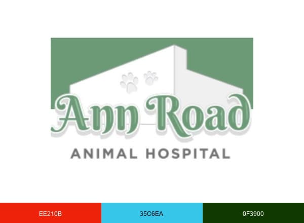 Ann Road Animal Hospital brand color palette