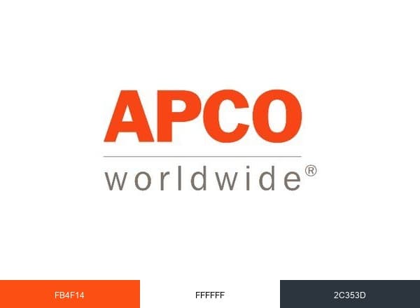 APCO Worldwide brand color palette