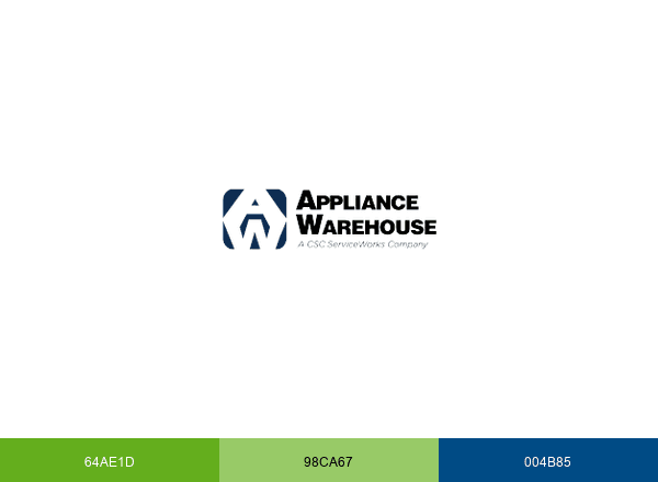 Appliance Warehouse brand color palette