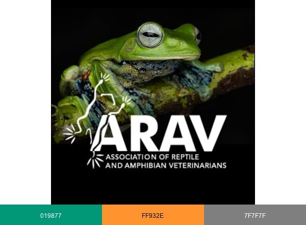 Association of Reptile and Amphibian Veterinarians brand color palette